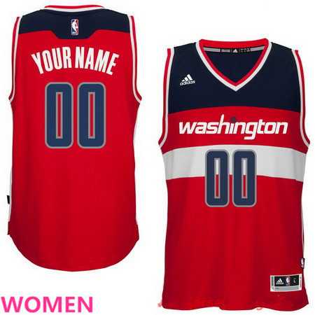 Women%27s Customized Washington Wizards Red Adidas Swingman Road Basketball Jersey->customized nba jersey->Custom Jersey